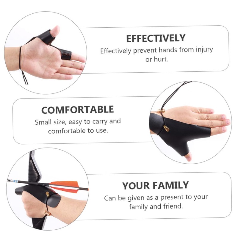Outanaya Archery Hand Protector Bow Hand Protective Gear Elastic Finger