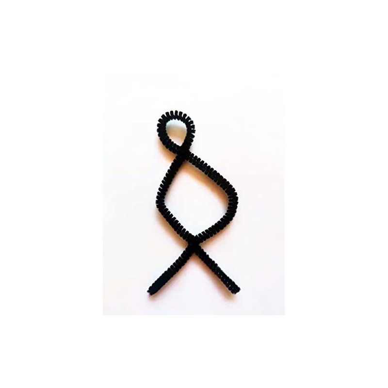 Pipe Cleaners Black Chenille Stems（400 Pack) for Crafts Art Creative