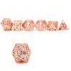 DND Metal Dice Set 7pcs Dungeon Dragon Dice, Punk Style