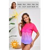 Halcurt UV Shirt Women's Short-Sleeved Rash Guard UPF 50+ Swimming
