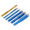 6PCS Brazed Dry Drill Bit Wear Resistant Vaccum Brazing Diamond