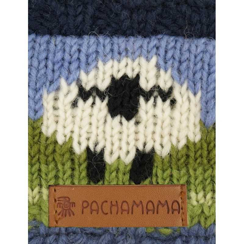 Pachamama Ladies Wool Fleece Lined Ear Warmers Hand Knitted Cute