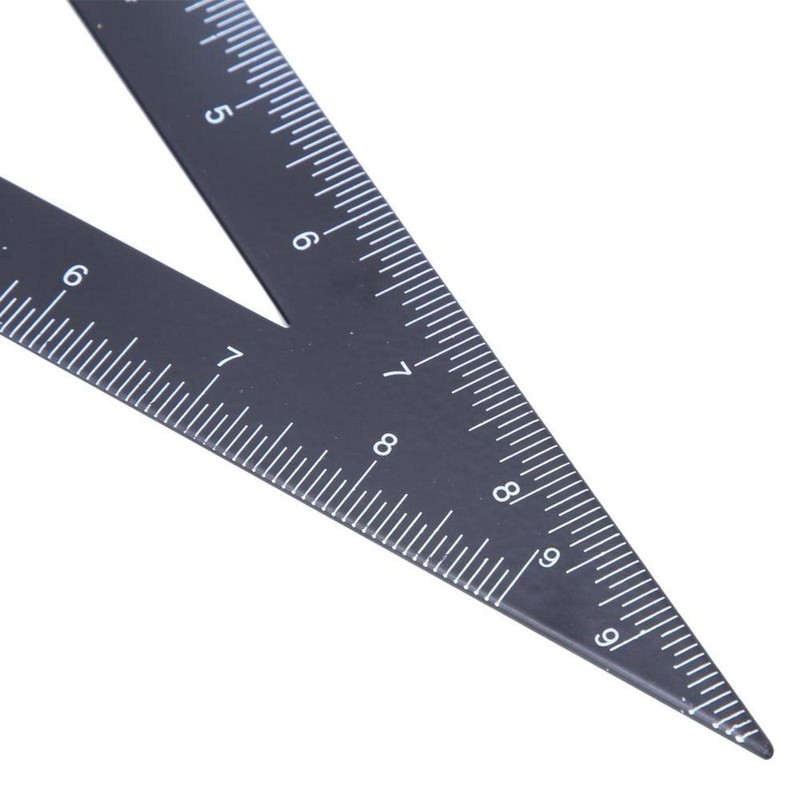 Carpenter Triangle Ruler 30/60 Degree Black for Architects Engineers (120