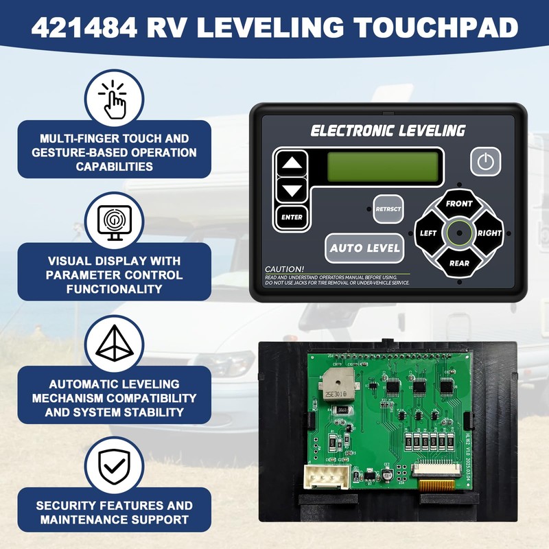 421484 RV Leveling System Touchpad Control Panel for RV 5th