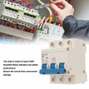 Miniature Circuit Breaker Flame Retardant Housing 3P Automatic Circuit Breaker