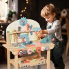KIDS TOYLAND Wooden Power Tool Workbench for Kids, Building Tools