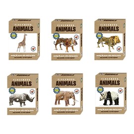 Build Your Own Clockwork Animal Kit- No Tools Required, Family, Fun, Crafts, Kids, Adults, Gift, Christmas, Birthday, Stocking Filler (Panda)