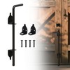 URDOGSL 12" Heavy Duty Cane Bolts for Gates with Black