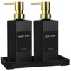 GMISUN Kitchen Soap Dispenser Set with Tray, Dish Soap Dispensers
