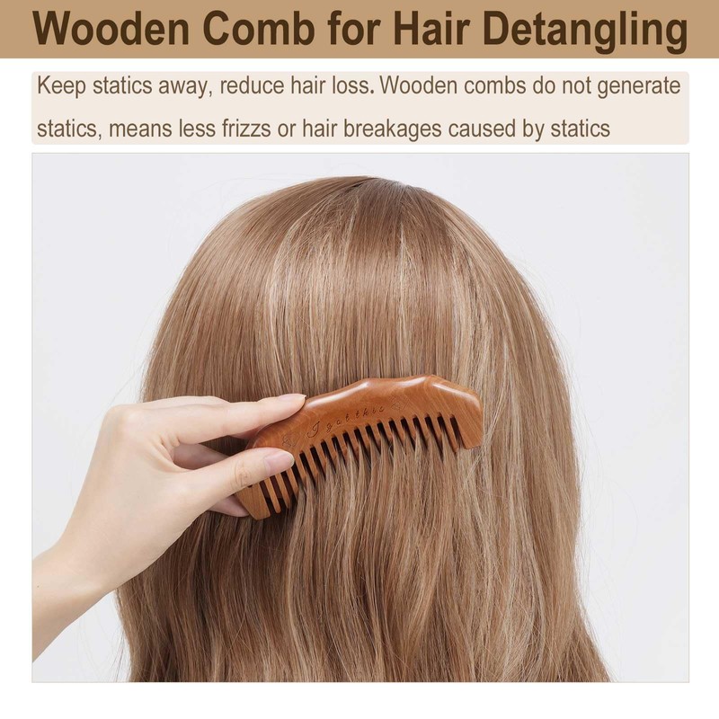 Moreinday Labor Comb with Wrist Strap and Massager, Birthing Comb