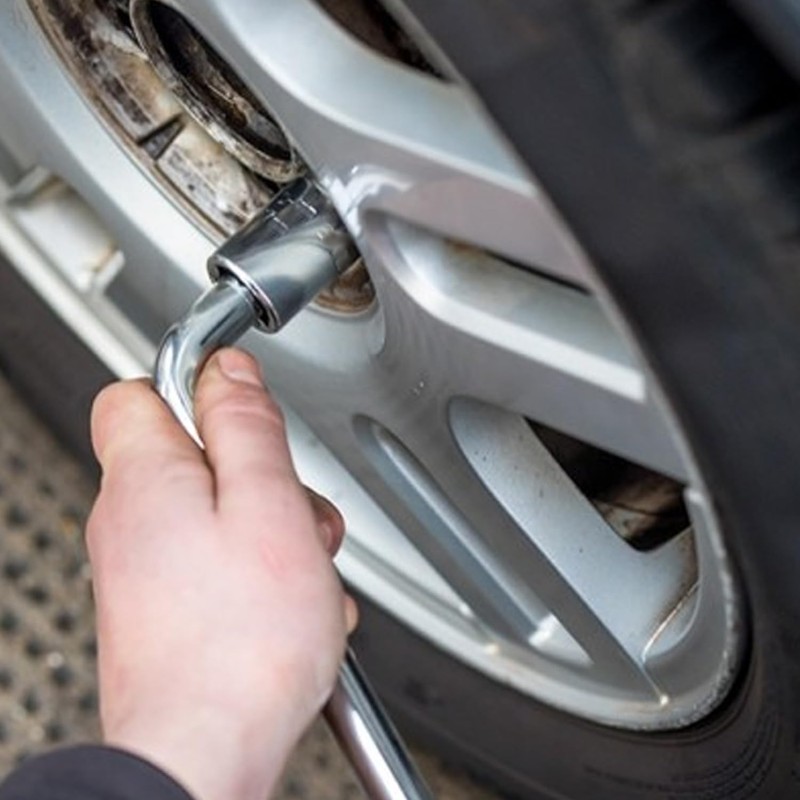 Utoolmart Metric L Shaped Angled Hex Socket Wrench, 17mm Socket