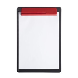 Maul clipboard, Plastic shatterproof A4 clipboard, Paper Stopper Left, Pen Holder Black/red