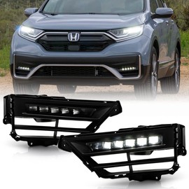 ACANII - For 2020-2022 Honda CRV Hybrid Bumper LED Fog Lights Driving Lamps w/Switch Replacement Pair Set Left+Right