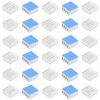 30pcs Aluminum Heatsink 8.8x8.8x5mm / 0.35x.035x0.2 inches with Thermal Conductive
