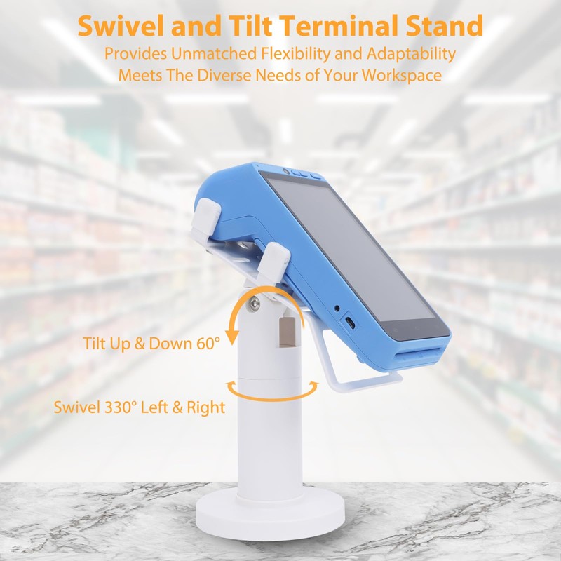 CRIZISTON Universal Square POS Machine Terminal Stand, Adjustable Square Credit