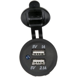 Dorman 84622 12V DC Accessory Socket Dual USB 5V 1A/2.1A