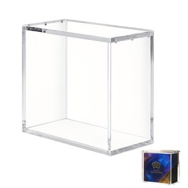 ETB Protector Case Magnetic Lid Acrylic Display Box Elite Trainer – 5 mm Thick Clear Storage Case – Stackable Dust Resistant Organizer for Trading Card Box Display – 4 Pack (4)