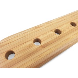 Bamboo Paddle - 1/2" Thick Wooden Spanking Paddle with Airflow Holes, Light Weight and Super Durable with Attitude. Beautiful Smooth Finish & Chamfered Holes - BamPaddle