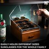 Holme & Hadfield Premium 6-Slot Sunglasses Organizer – Beautiful 360°