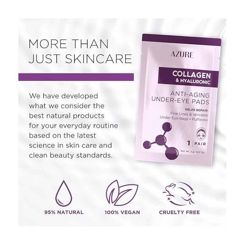 AZURE Collagen & Hyaluronic Acid Anti Aging Under Eye Pads-5