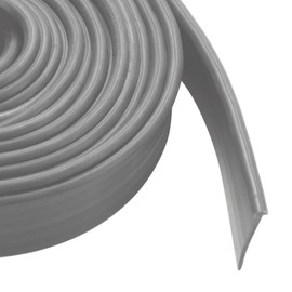 Shower Bottom Waterproof Door Rubber Sweep Trim Black Seal for Home Bathroom, 108 x 13/16 x 5/32 Inch Tee Insert Shape (Grey)