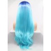 DDSCOSMETICS Peluca Azul Balayage Degradado Cabello Natural Lacefront