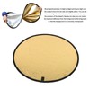 Silver Gold 2 In 1 Reflector Portable Mini Round Light