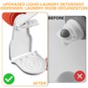 LOGJAM 3 Pcs Laundry Detergent Dispenser Cup Holder, Nozzle Button