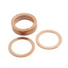 X AUTOHAUX 10 Pcs 21mm Inner Diameter Flat Copper Washers