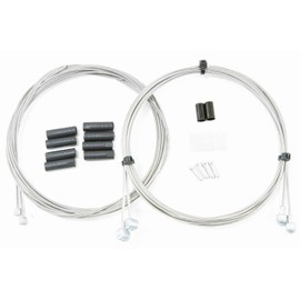 Microhero MTB/ROAD Bicycle SUS Wire Outer Set, Stainless Steel, Brake Wire, Shift Wire, For 1 Bicycle (White)