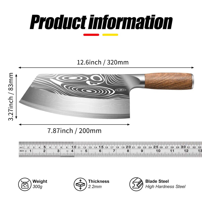 High Quality Kitchen Knives Damascus Steel Kitchen Chef Knife Meat