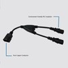 Power Cable Splitter Y Shape 30cm IEC320 C14 Male to