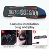 7 Inch Car LED HUD Display Time Speedometer Display Over