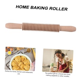 Mobestech Handmade Wooden Spaghetti Roller Kitchen Cooking Roller for Homemade Pasta Bread