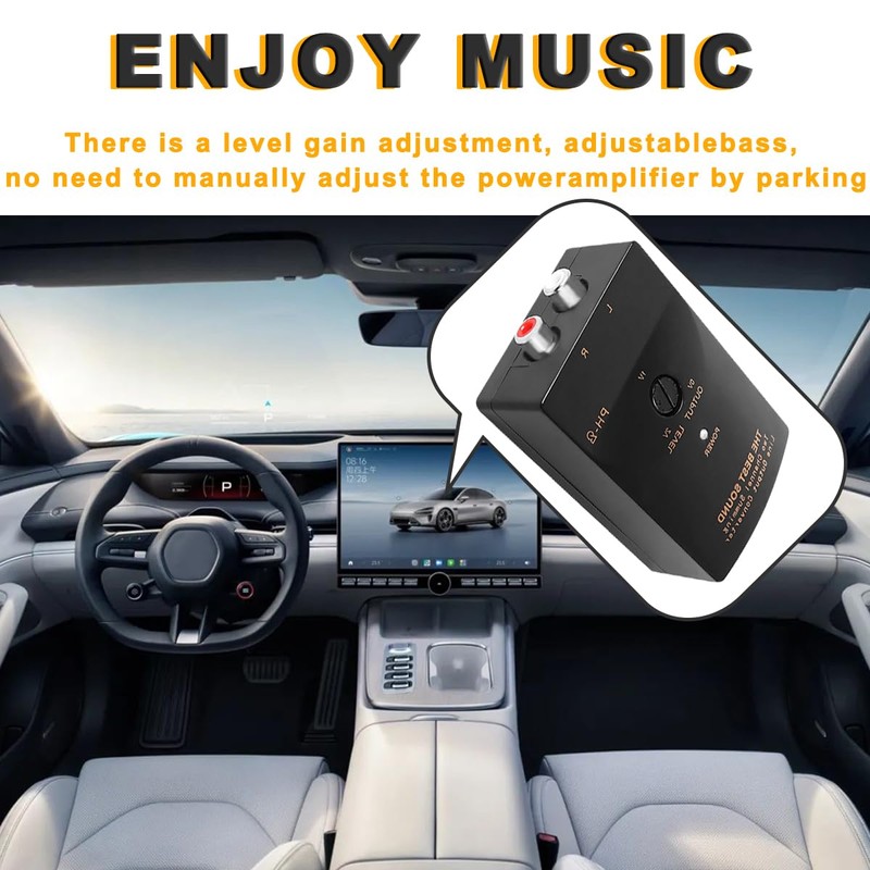 MKBKLLJY Car Speaker Cable to RCA Line Output 2 Channel