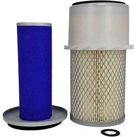 XYZIL Outer Inner Air Filter Set Compatible with John Deere AM108184 AM108185 655 755 855 955 3215A 3225B F1145 F912 F915 F925 F932 Tractor Primary Secondary