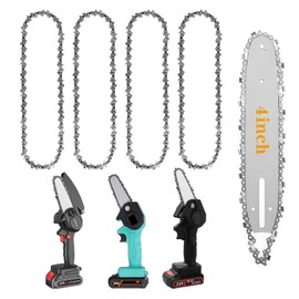 LightBeacon 4 x 4 inch chainsaw chain, chain saw chain drive links, 1/4 inch chainsaw replacement chain for 13 cm rail - 28 drive links, for garden tree, carpentry