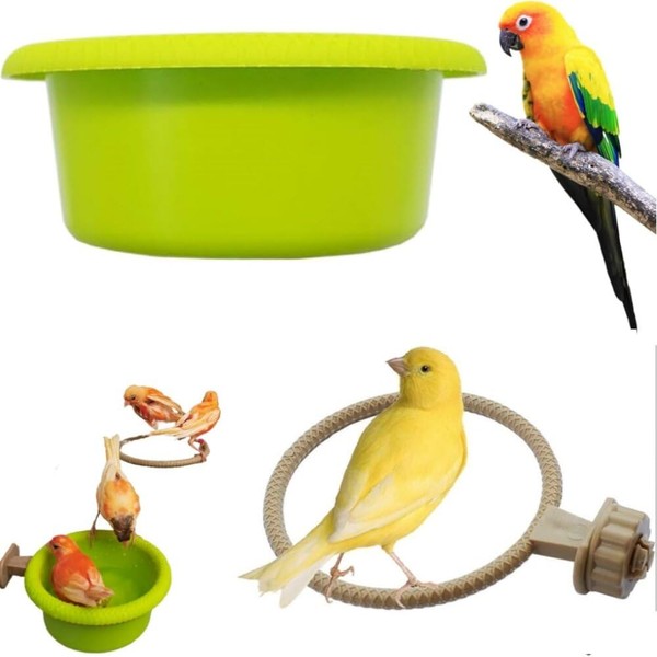 Jindizi 1 Pcs Bird Bath for Cage Small Bird Bath