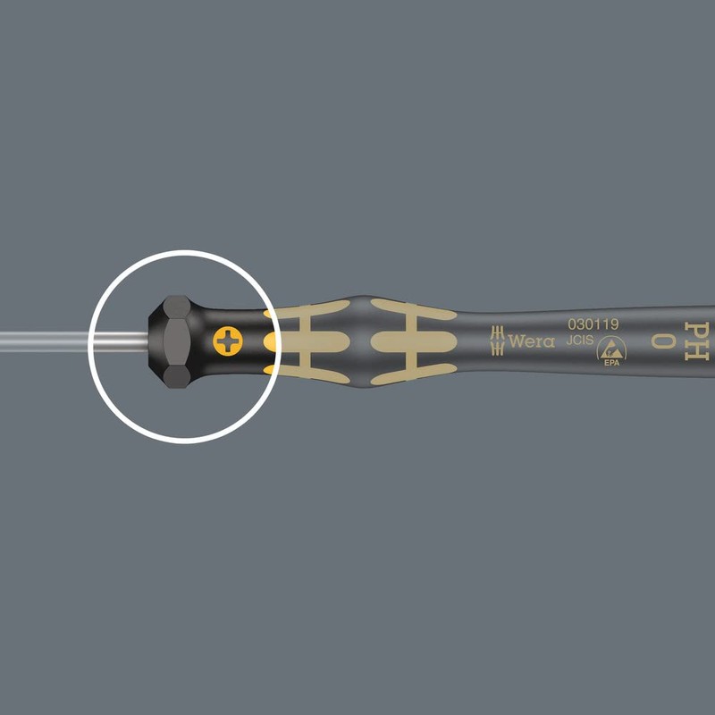 Wera 1578 A Kraftform Micro ESD Slotted Screwdriver, 0.35 x
