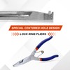 TOOLUTION 9 Inch Angle Tip Lock Ring Pliers, Snap Ring