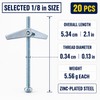 Heavy-Duty Toggle Bolt & Wing Nut Kit for Hollow Walls,