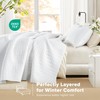 Comfort Spaces White Oversized King Quilt Set 120"x118" Bedspread Quilted