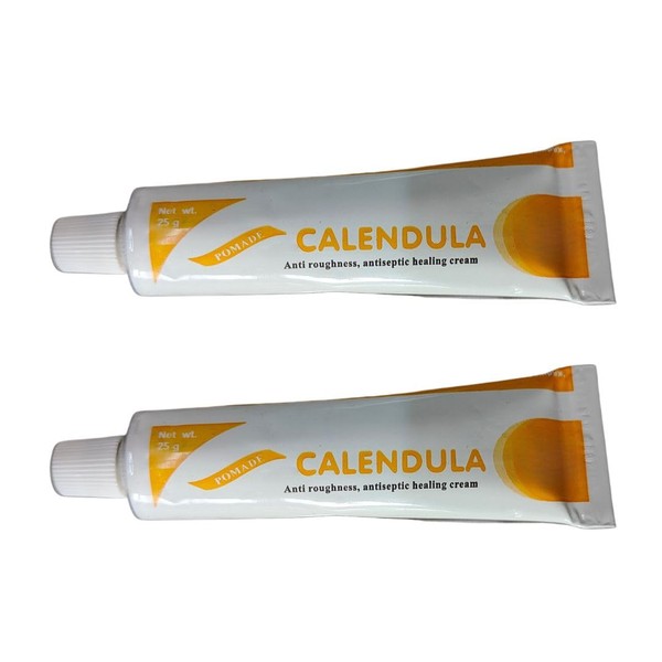 Calendula Ointment 25g x 2 - Antiseptic Cream for cuts, Bruises, Healing