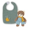 Sterntaler Velcro Bib and Mini Toy Gift Set