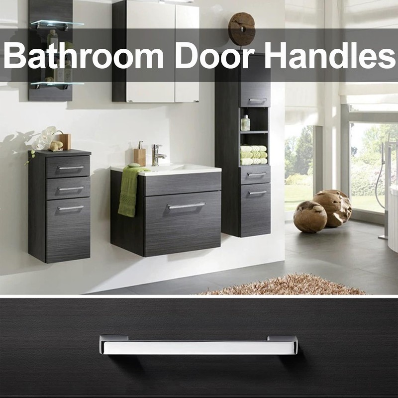 LEPEVNEY 5pcs Door Handles 96mm Hole Centre Cabinet Handels Chrome
