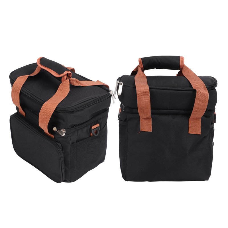Lunch Bag 2 Deck Messenger Large Capacity Waterproof Leakage Proof