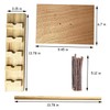 kathson Rabbit Jump Bar, Natural Wood Toy Set Adjustable Height