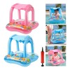 Flotadores Salvavidas Inflable Infantil Con Techo Para Bebé