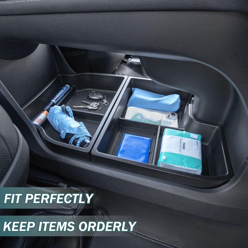 TOPINSTALL 2PCS Bottom Console Trays Compatible with 2021-2026 Toyota Sienna