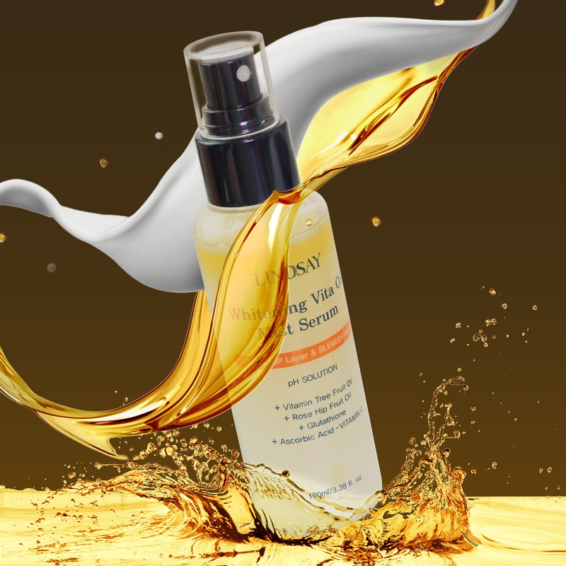 LINDSAY Vitamin Oil Whitening Serum Glow Mist Pigmentation Removal Cream